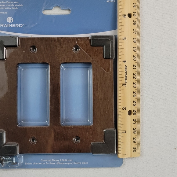 (4) Brainerd ROWLAND Double Decorator 66265 Charcoal Ebony & Soft Iron - Picture 6 of 13